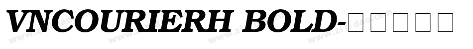 VNCourierH Bold字体转换